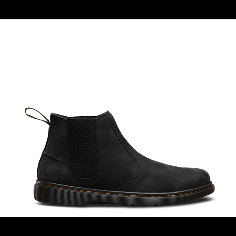 Dr. Martens Lyme Suede Low Chelsea boot, Black Size  8 mens / 9.5 women’s / UK 7